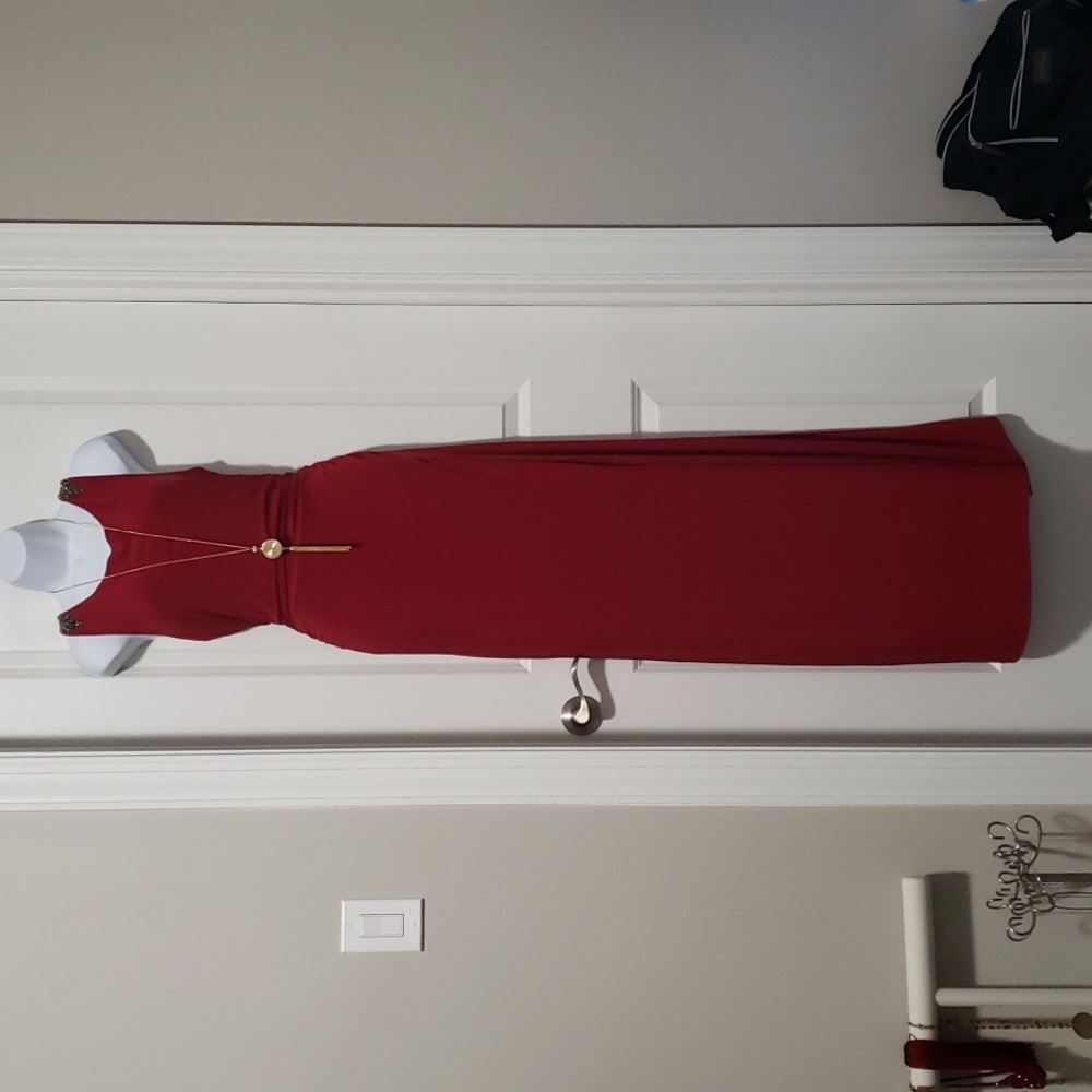 Laundry By Shelli Segal Red Maxi Dress size large